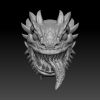 Fire Shark Lizard Troll Head