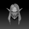 Male Death Elf Head Helmet