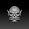 Armored Orc Head - Bald (BifCo Retool)