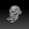 Orc Head V4 - Yelling (BifCo Retool) - Image 2