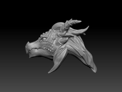 Female Dragonborn Sorcerer Head for 2.0 (Hair) - Image 3