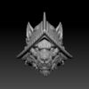 Wolf Head - Armor (Black Forge Studios)