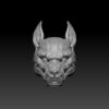 Wolf Head - Furless (Black Forge Studios)