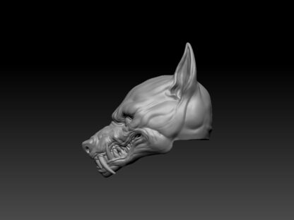 Wolf Head - Furless (Black Forge Studios) - Image 3