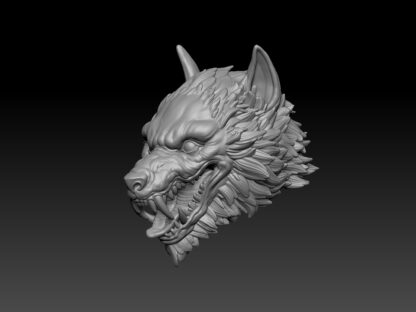 Wolf Head - Snarling (Black Forge Studios) - Image 2