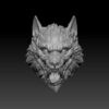 Wolf Head - Snarling (Black Forge Studios)