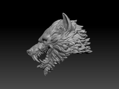 Wolf Head - Snarling (Black Forge Studios) - Image 3