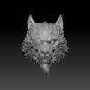 Wolf Head - Eyepatch (Black Forge Studios)