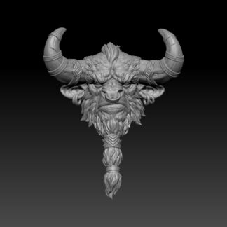 Minotaur Head w/ Beard